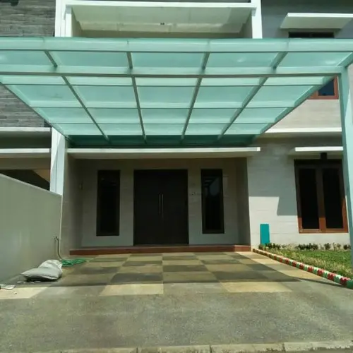 Kanopi Kaca Tempered 10mm di  kuningan